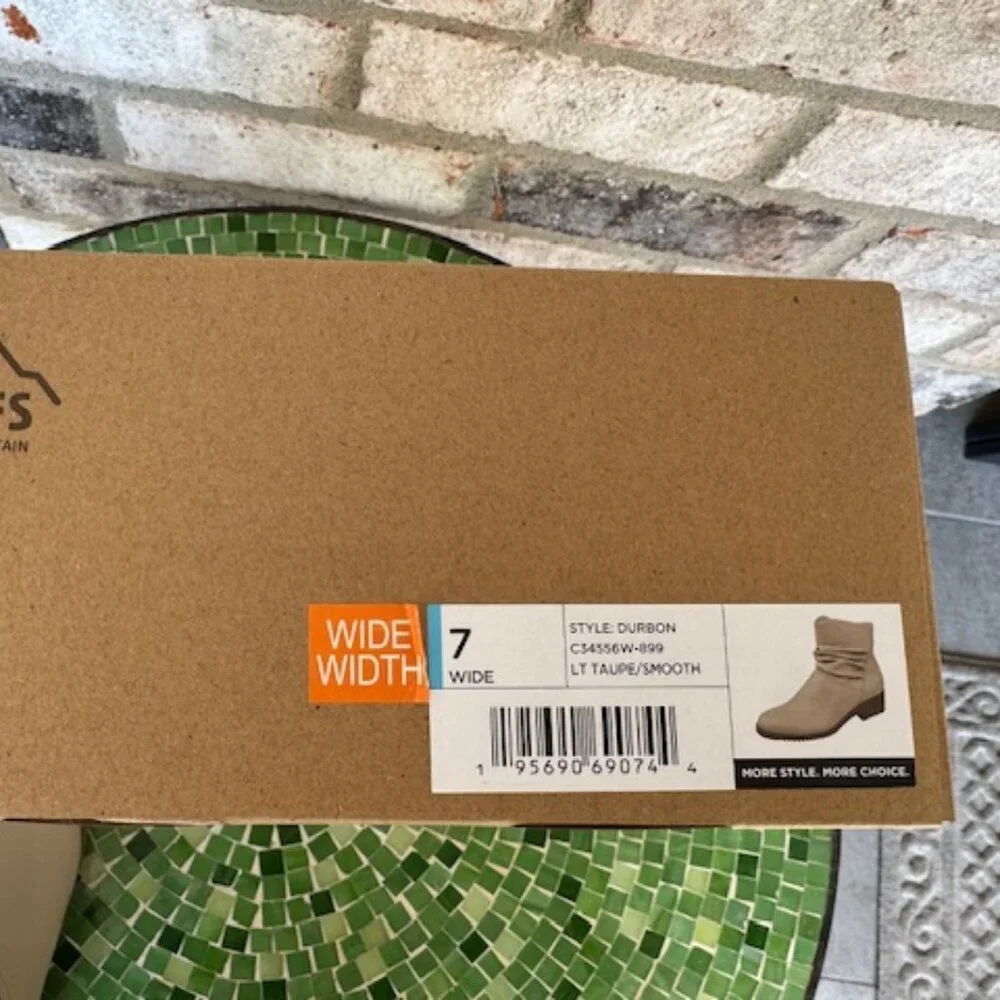 Cliffs by White Mountain Booties - Durbon LT TAUPE/SMOOTH 7 Wide